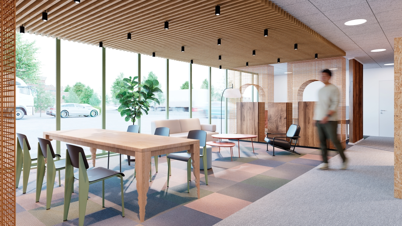 Büro Planung Hybrid Work